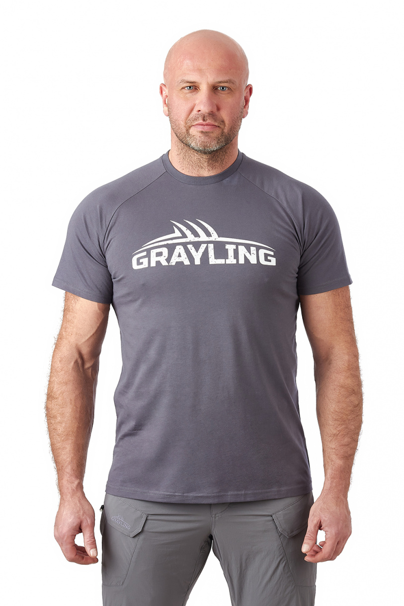 Футболка GRAYLING Logo T-Shirt (Лого) (хлопок, графит) GTS-02GRT